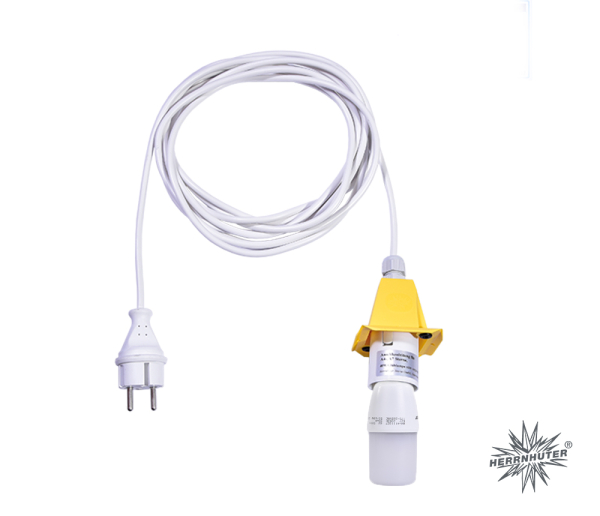 Preview: Herrnhuter Stern A4 gelb/blau + Innenkabel 5m